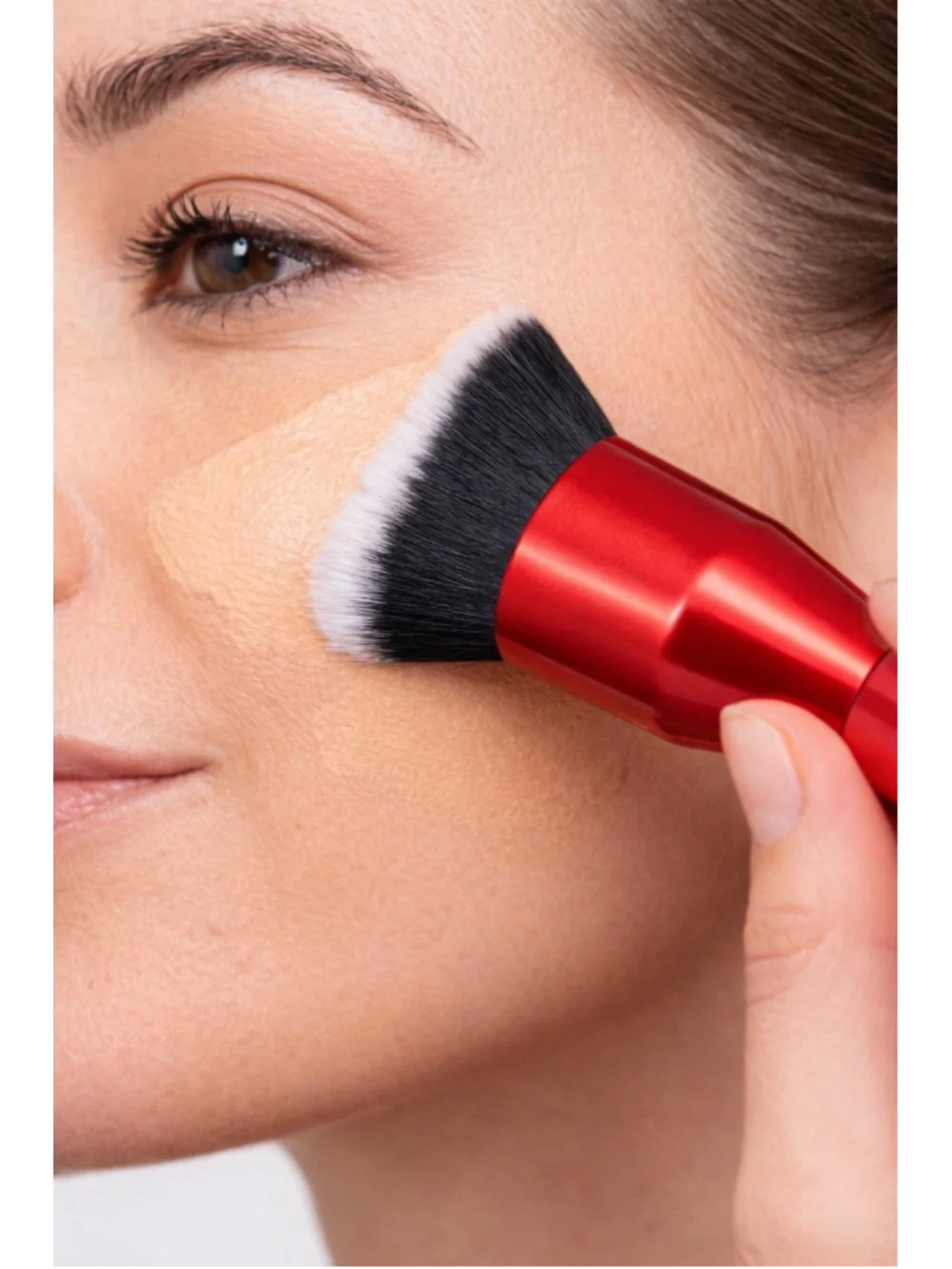 YENSA Angled Kabuki Foundation Brush Skin On Skin Makeup Brush Soft